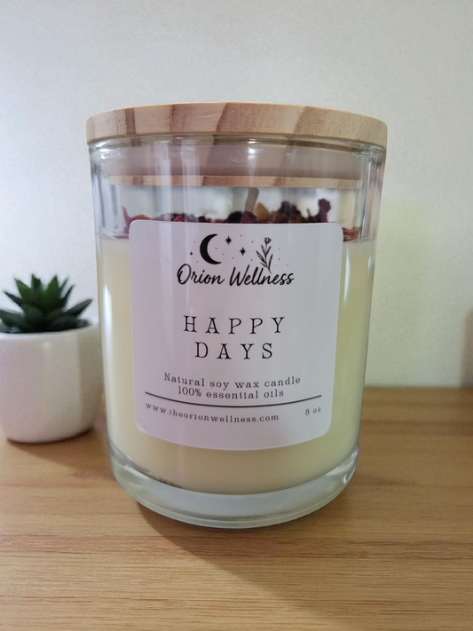 Happy Days Candle