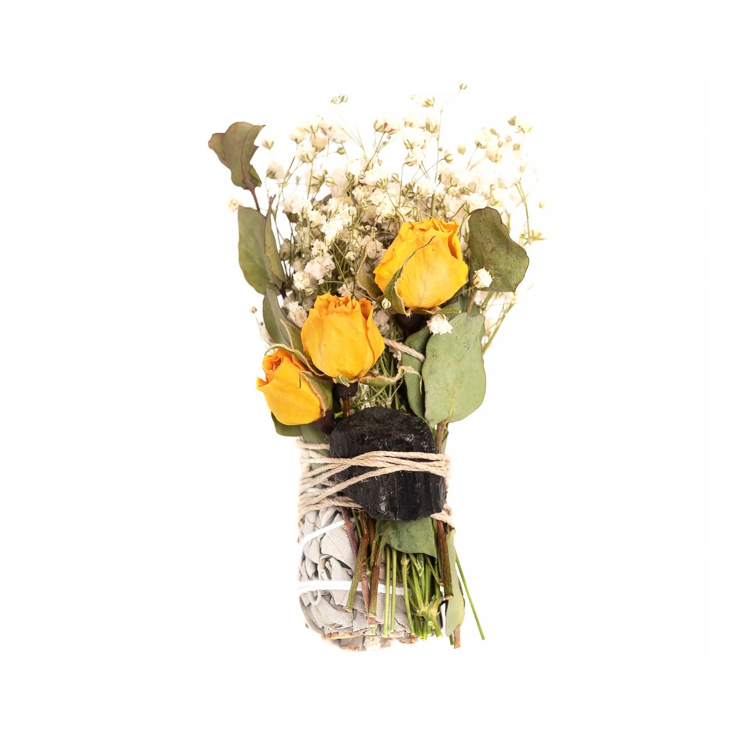 Floral Sage Black Tourmaline Smudge Stick