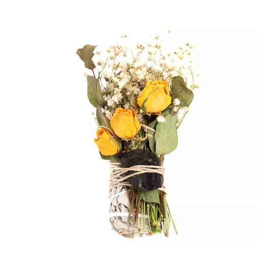 Floral Sage Black Tourmaline Smudge Stick