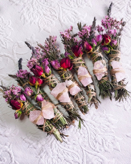 Rose Quartz Smudge Stick