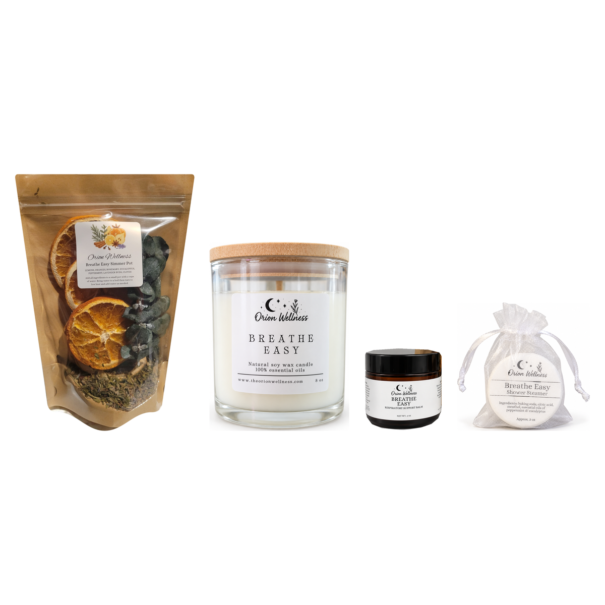 Breathe Easy Ritual Set complete set with current shower steamer