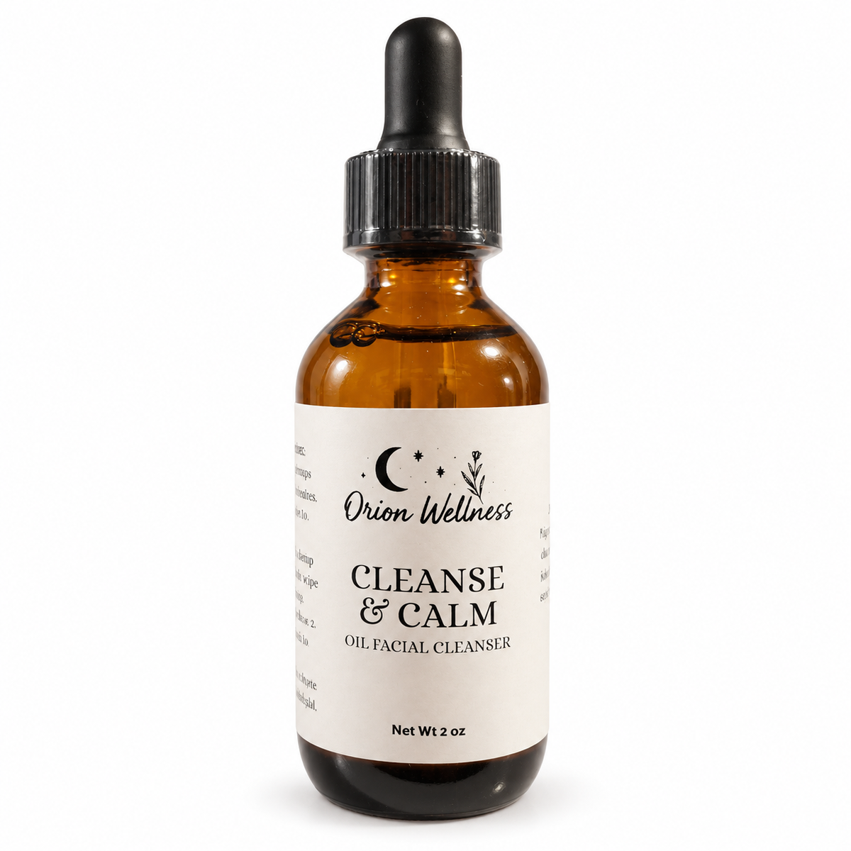 Cleanse & Calm Oil Cleanser by Orion Wellness on a clean white background
