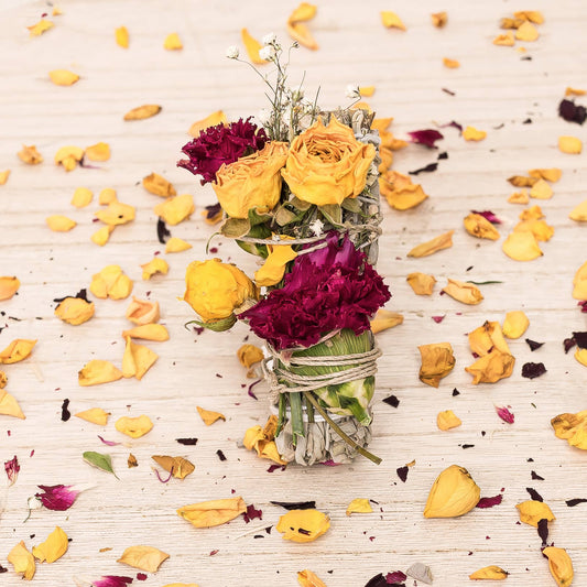 Floral Sage "Housewarming" Spiritual, Energy, Cleanse Smudge Stick