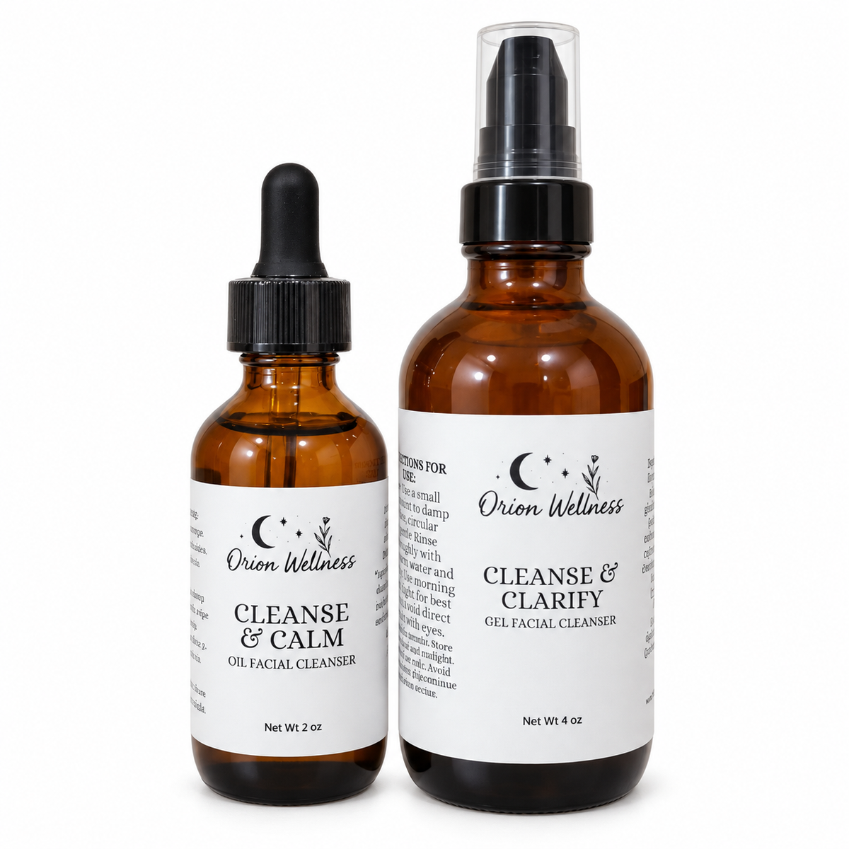Double Cleanse Duo by Orion Wellness on a clean white background