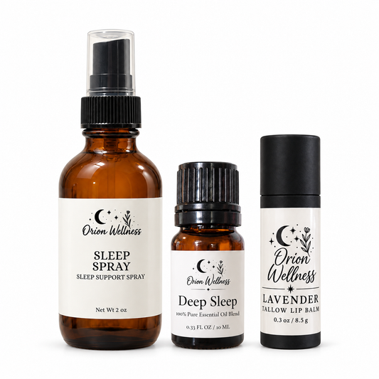 Evening Ritual products on a white background