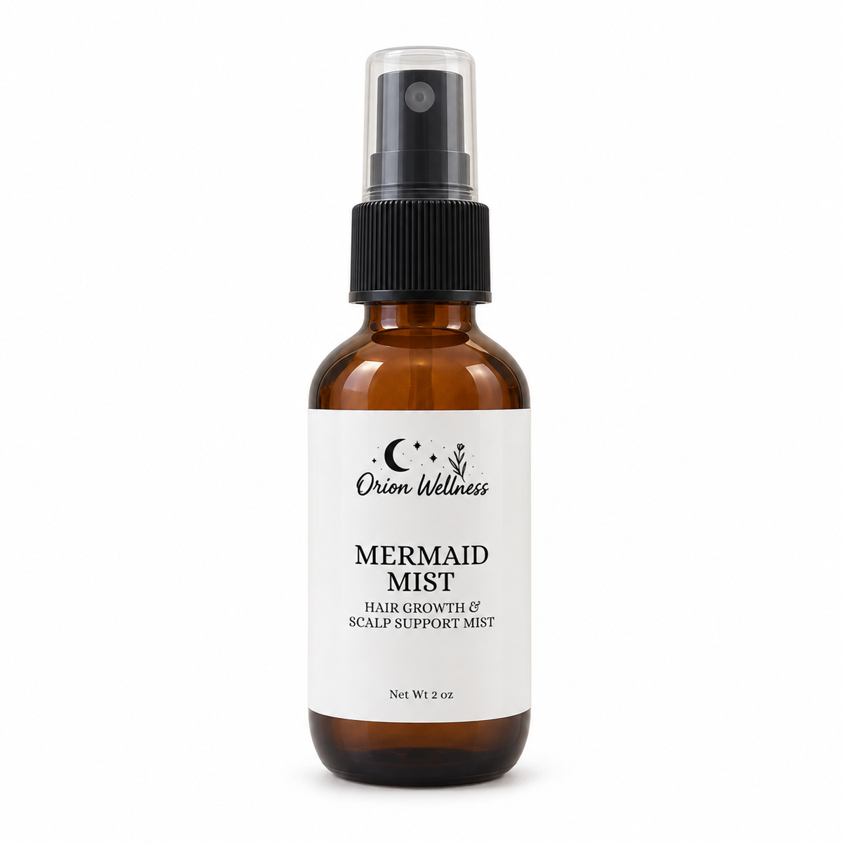 Mermaid Mist hair and scalp spray by Orion Wellness on a white background