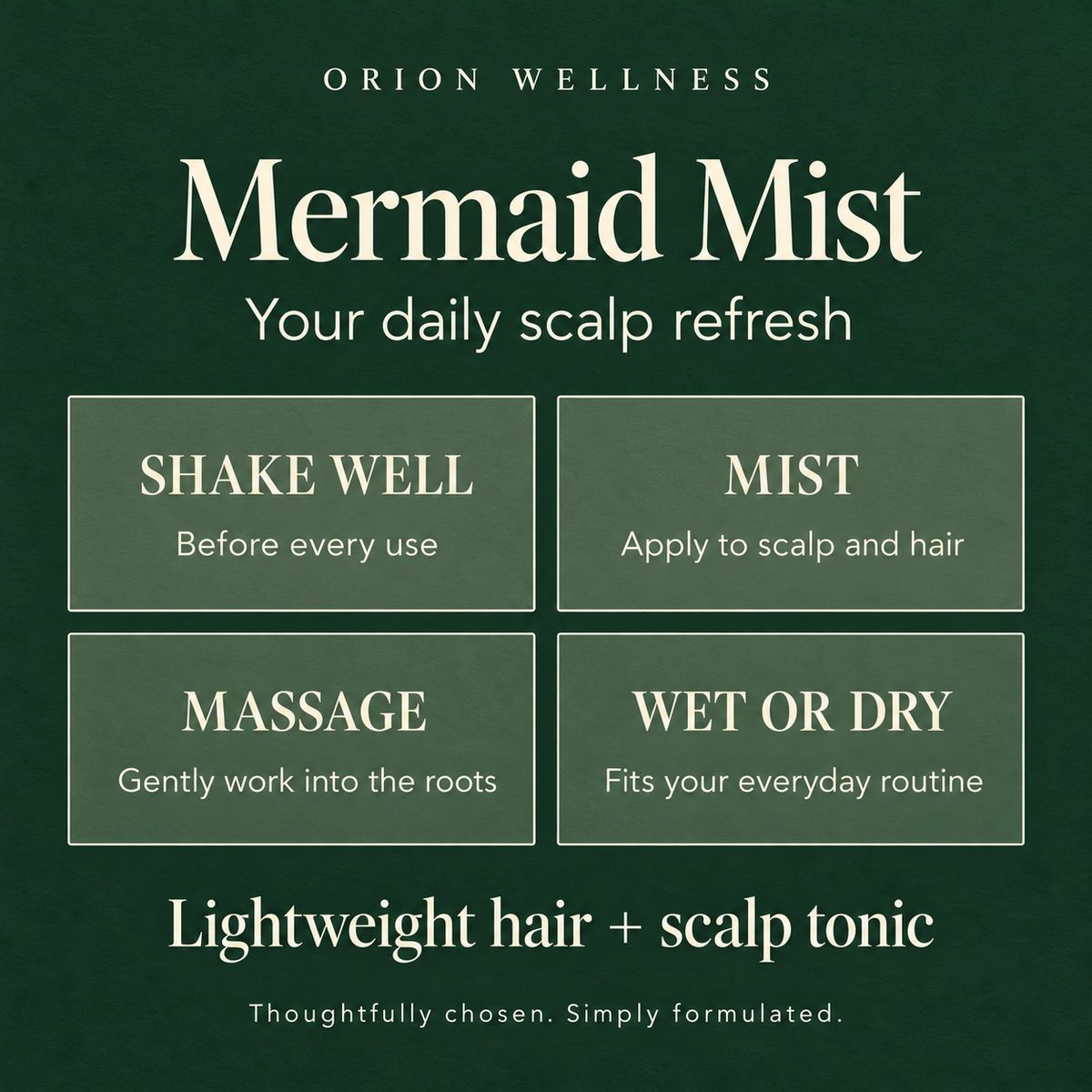 Mermaid Mist haircare routine guide