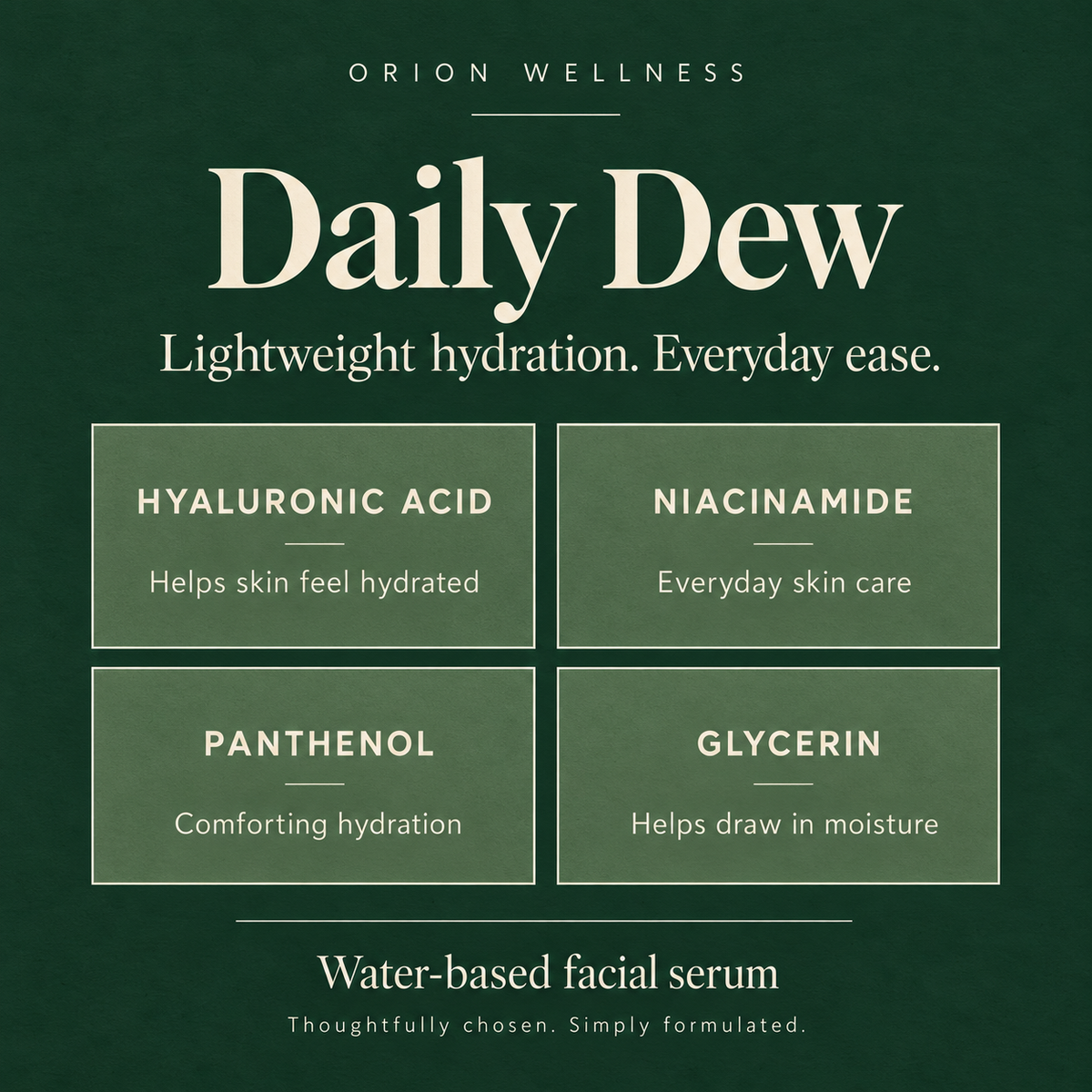 Daily Dew key ingredients and formula details