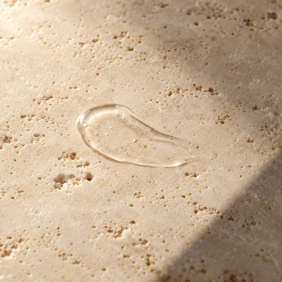 Daily Dew styled texture illustration on warm stone