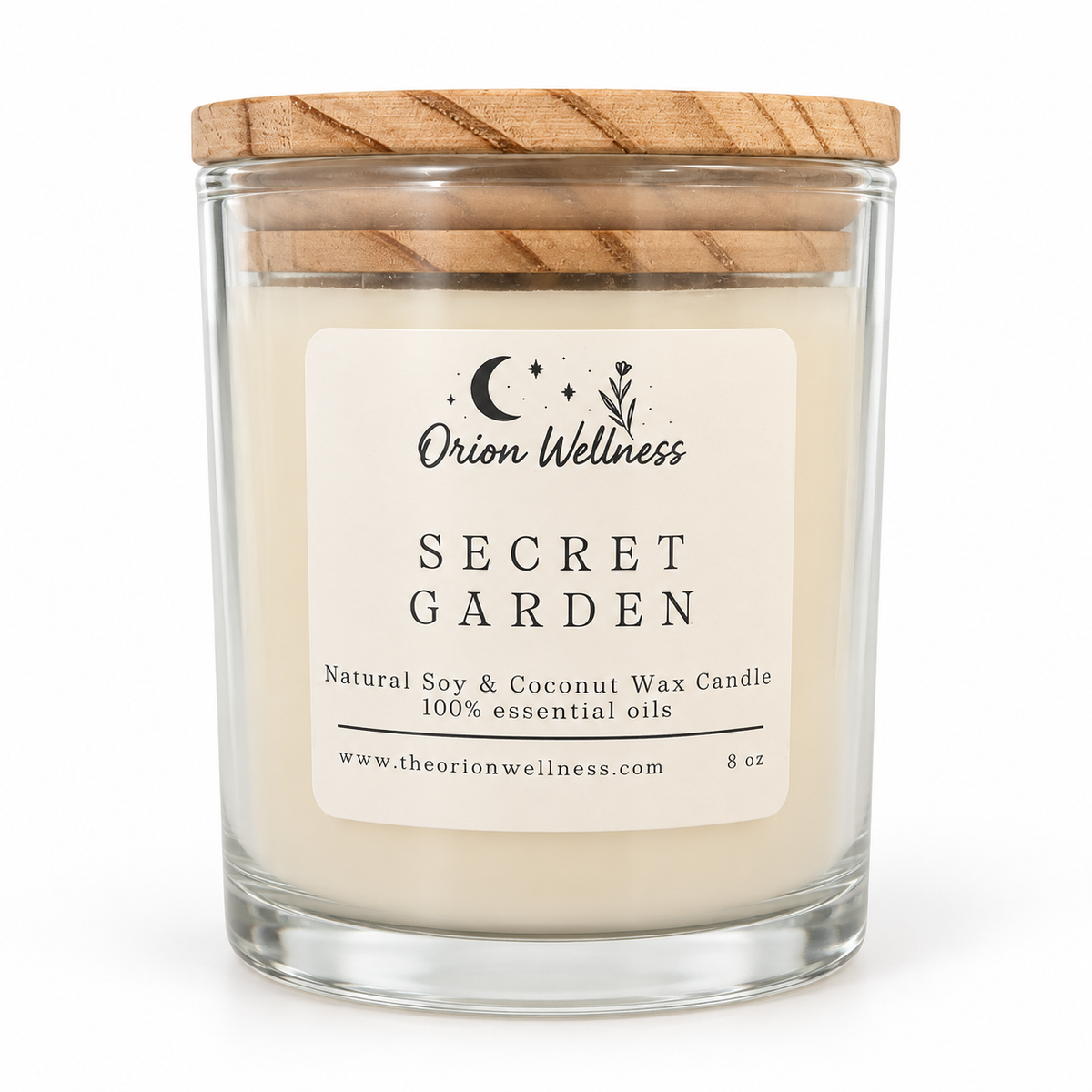 Secret Garden Candle on a white background