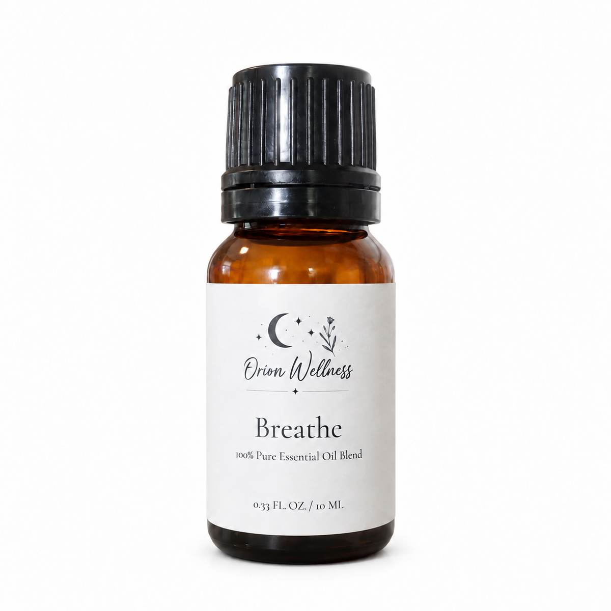Orion Wellness Breathe 10 mL diffuser blend on a white background