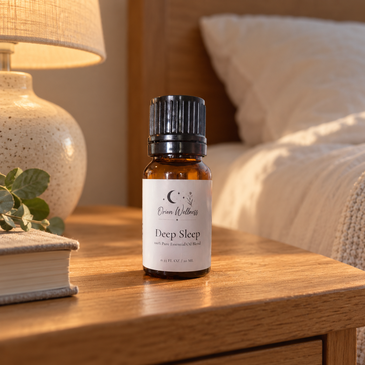 Orion Wellness Deep Sleep 10 mL diffuser blend in a home setting