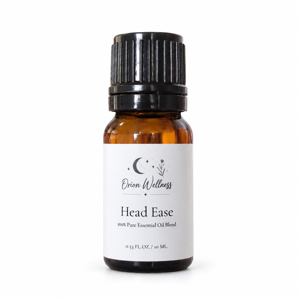 Orion Wellness Head Ease 10 mL diffuser blend on a white background