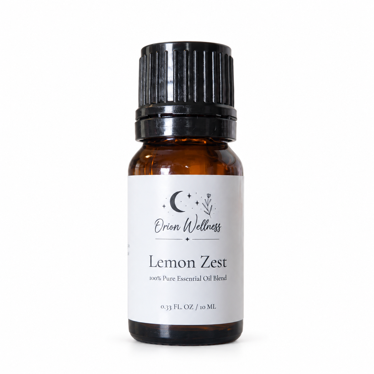 Orion Wellness Lemon Zest 10 mL diffuser blend on a white background