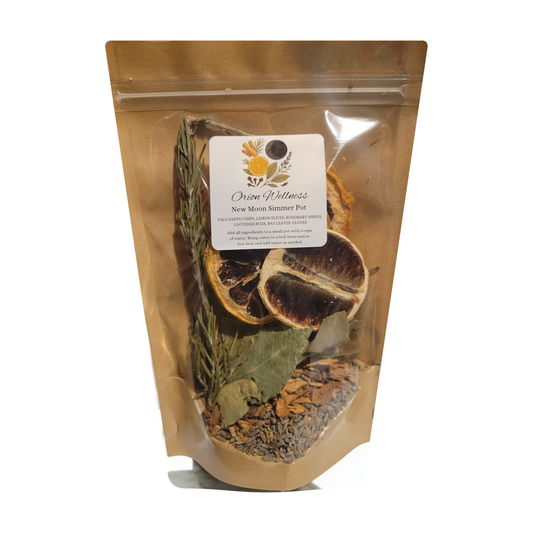 Orion Wellness New Moon Simmer Pot pouch on a white background