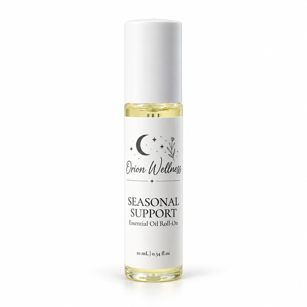 Orion Wellness Seasonal Support 10 mL roll-on on a white background