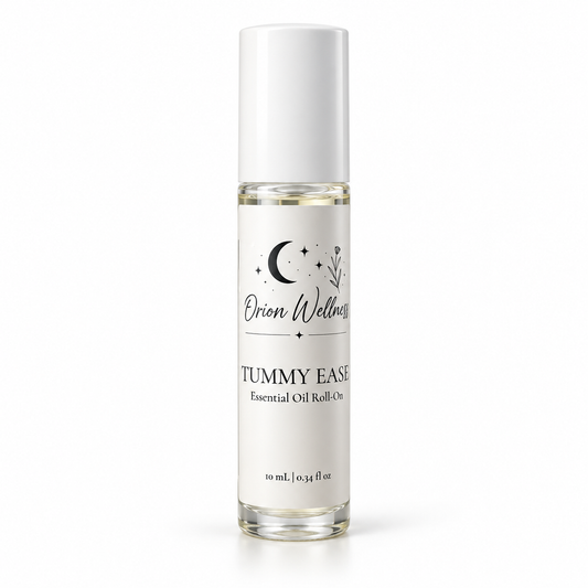 Orion Wellness Tummy Ease 10 mL roll-on on a white background