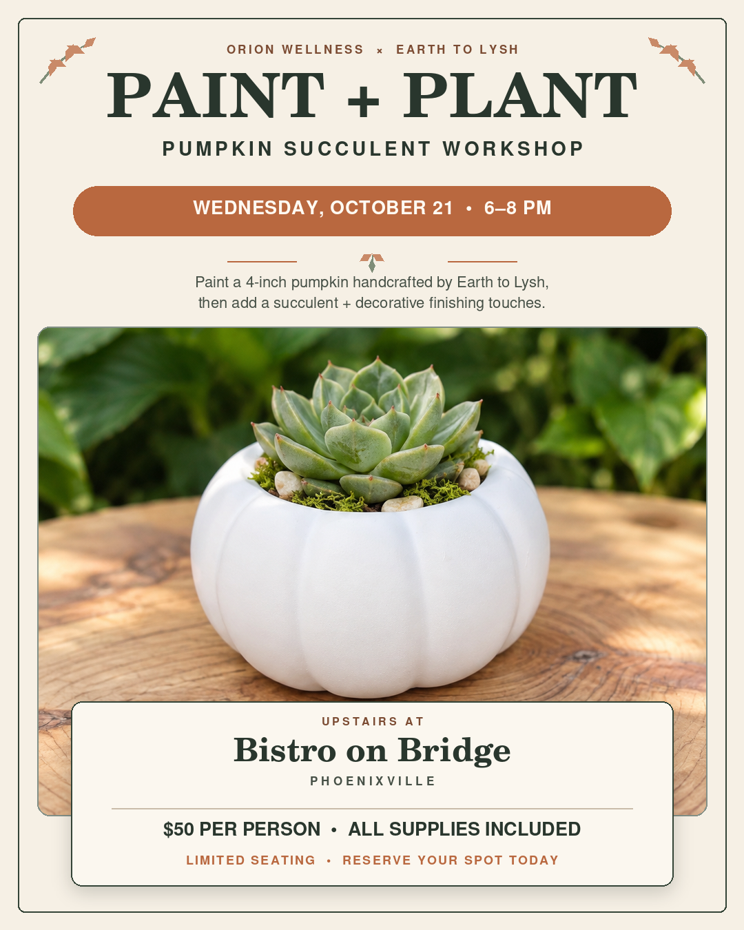 Paint & Plant Workshop