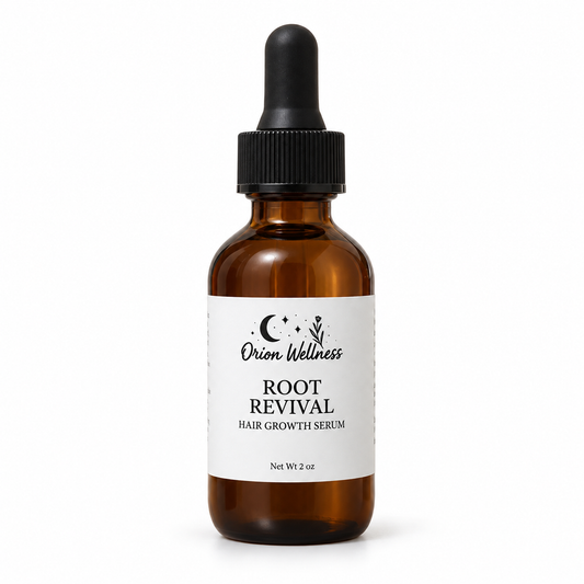 Root Revival Hair Oil by Orion Wellness on a white background